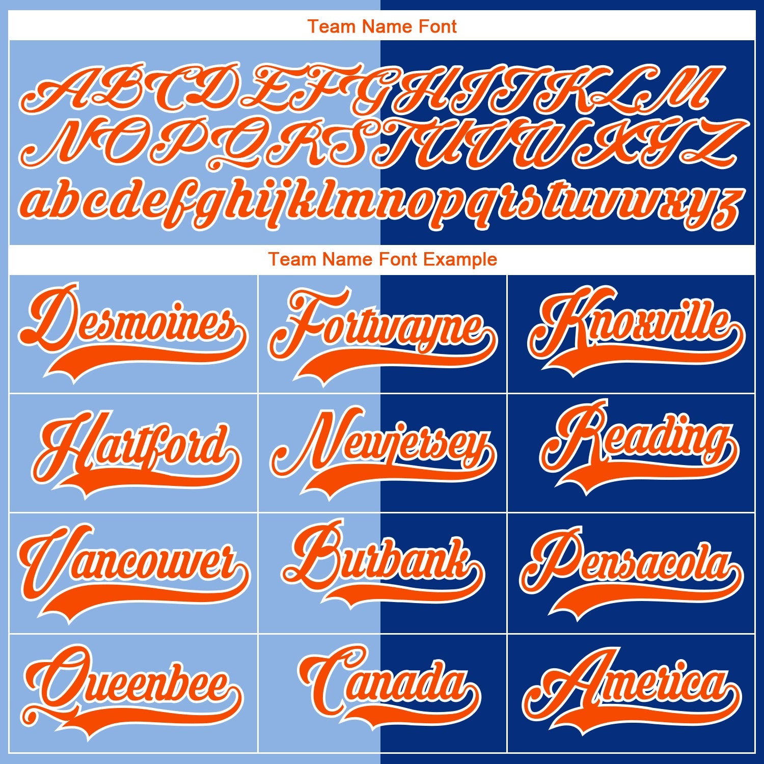 Custom Royal Orange Light Blue-White Split Fashion Hockey Lace Neck Jersey view 6