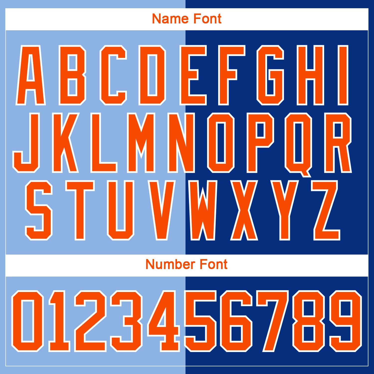 Custom Royal Orange Light Blue-White Split Fashion Hockey Lace Neck Jersey view 7