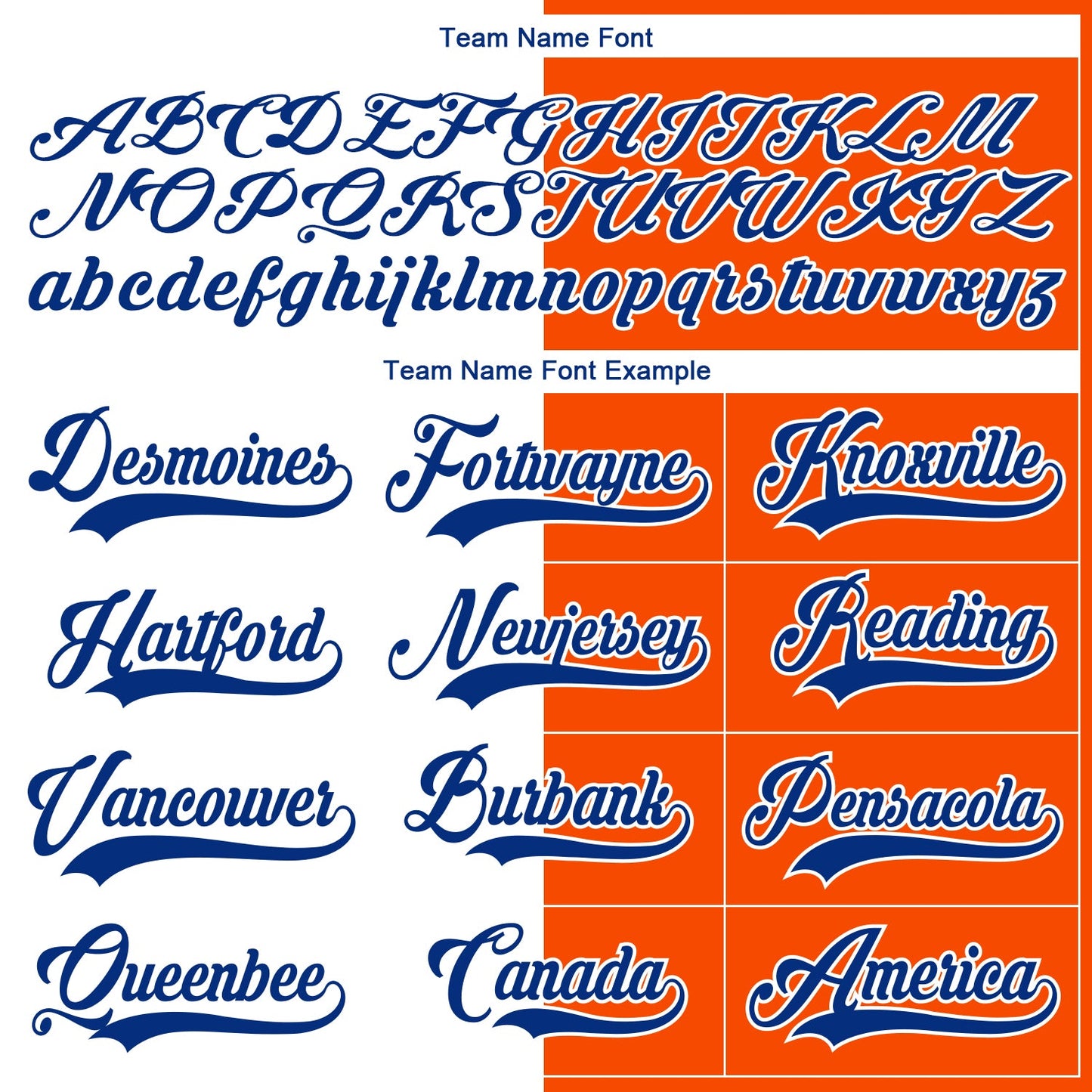 Custom Orange Royal-White Split Fashion Hockey Lace Neck Jersey view 6