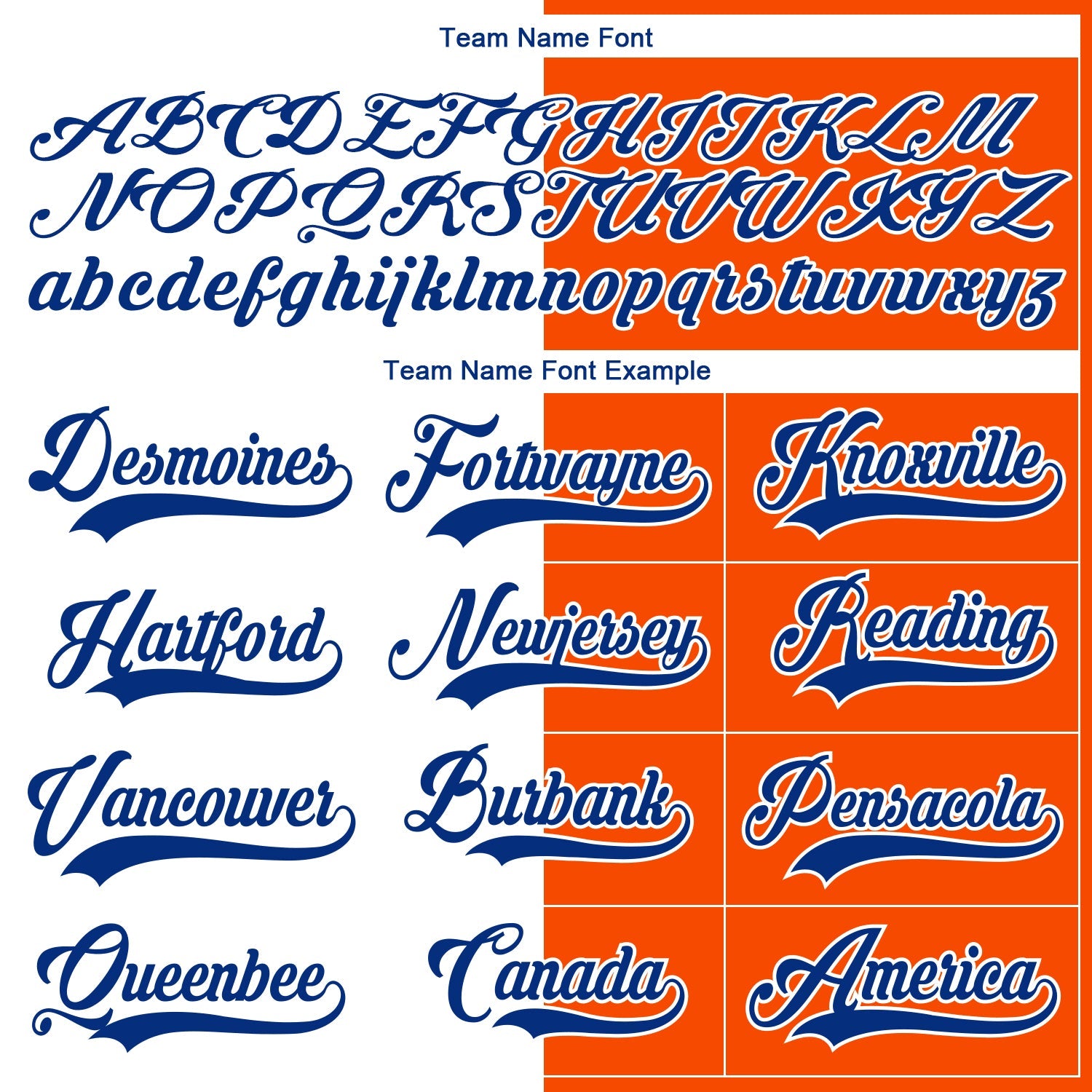 Custom Orange Royal-White Split Fashion Hockey Lace Neck Jersey view 6
