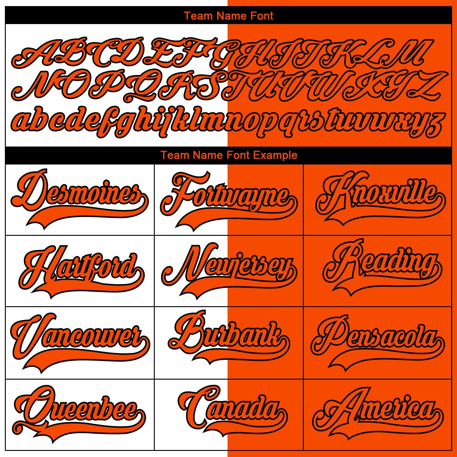 Custom Orange Black-White Split Fashion Hockey Lace Neck Jersey view 6