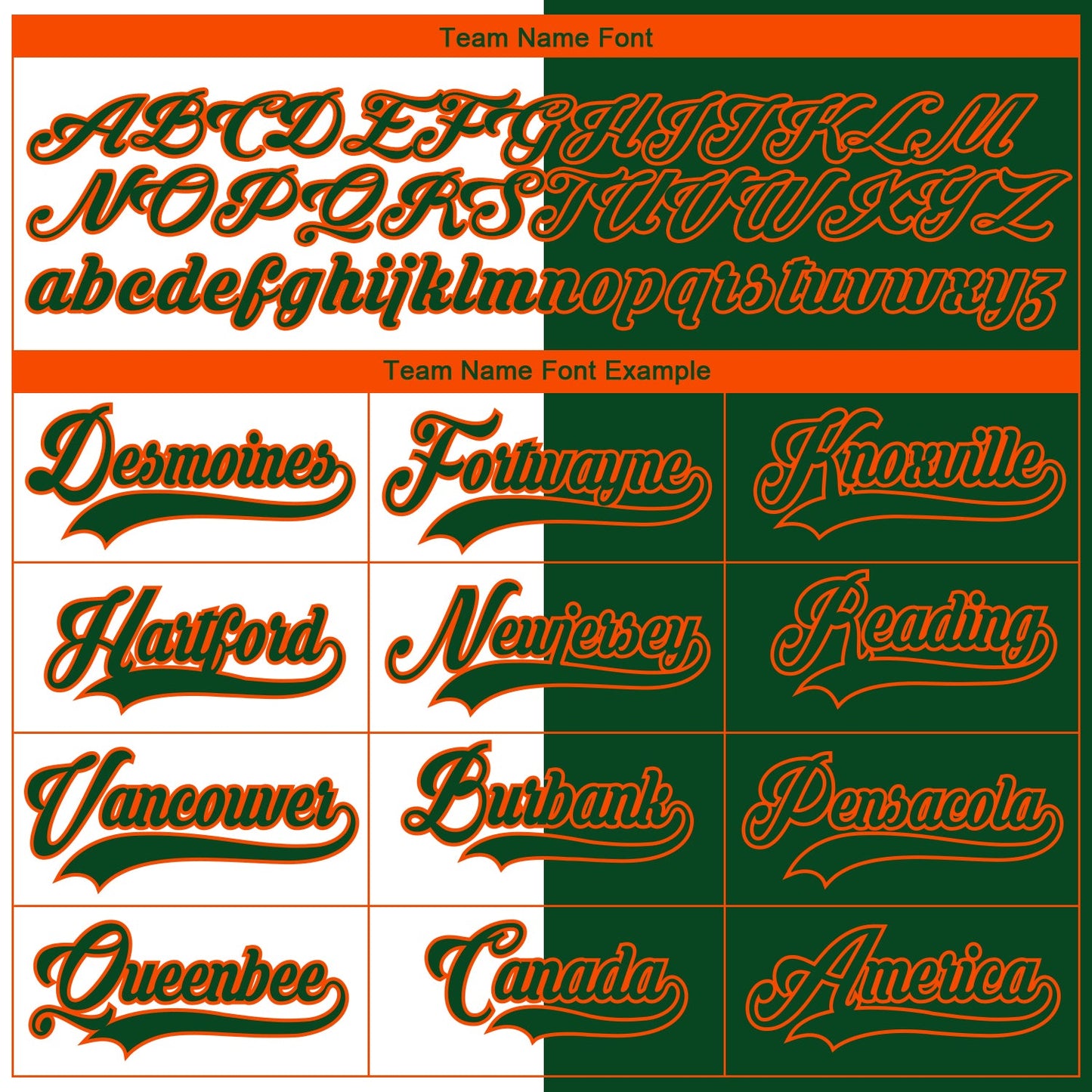 Custom Green Orange-White Split Fashion Hockey Lace Neck Jersey view 6