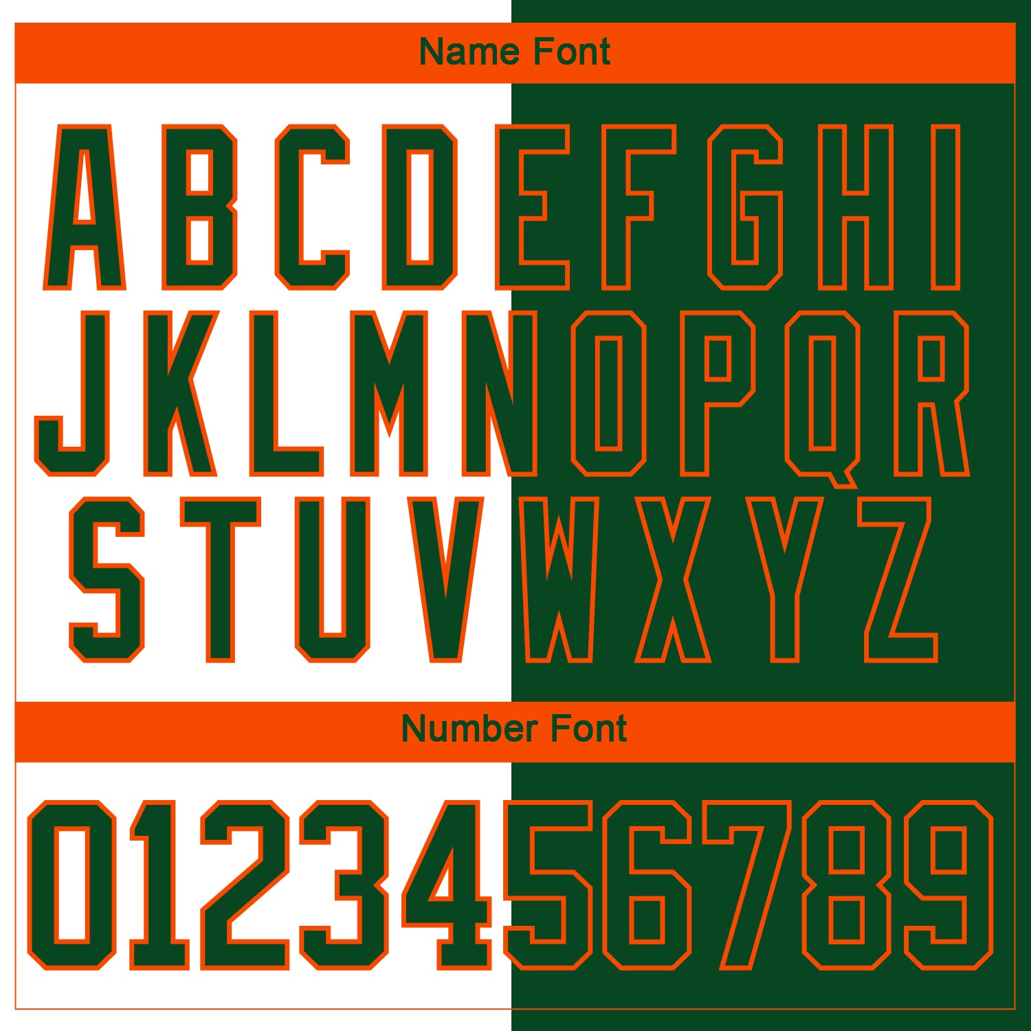 Custom Green Orange-White Split Fashion Hockey Lace Neck Jersey view 7
