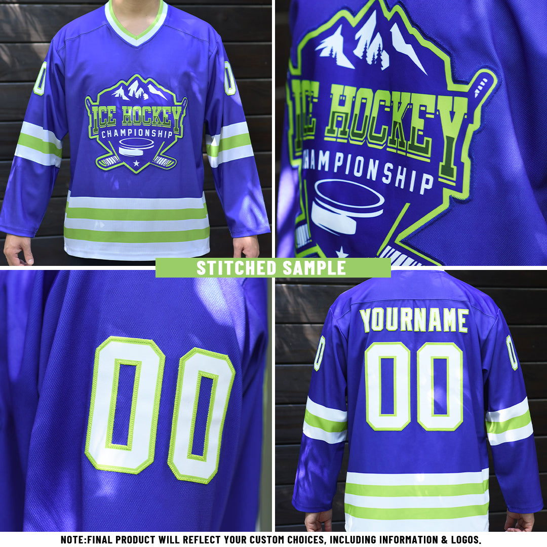 Custom Crimson White Orange-Black Split Fashion Hockey Lace Neck Jersey view 4