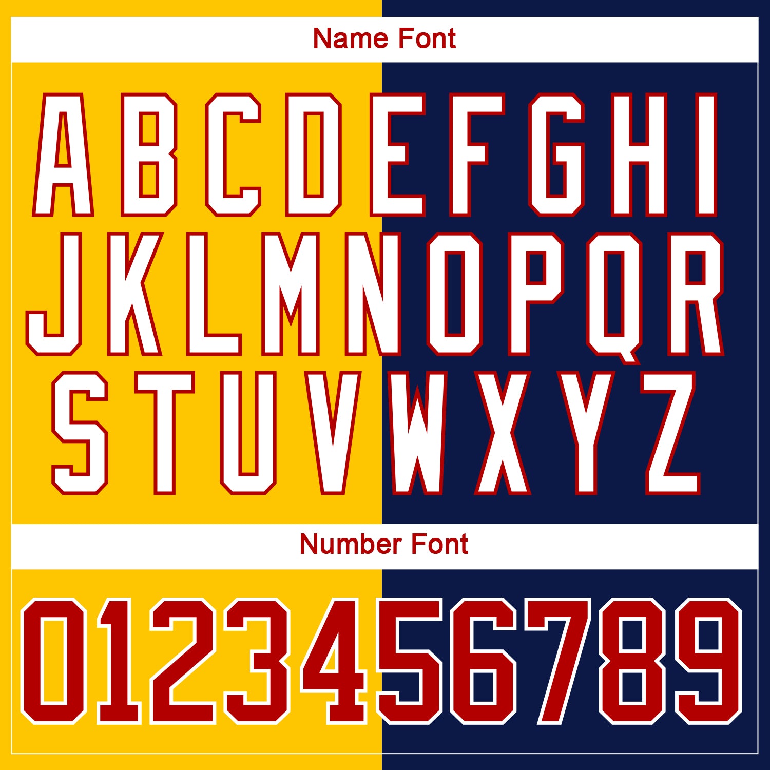 Custom Navy Red Yellow-White Split Fashion Hockey Lace Neck Jersey view 7