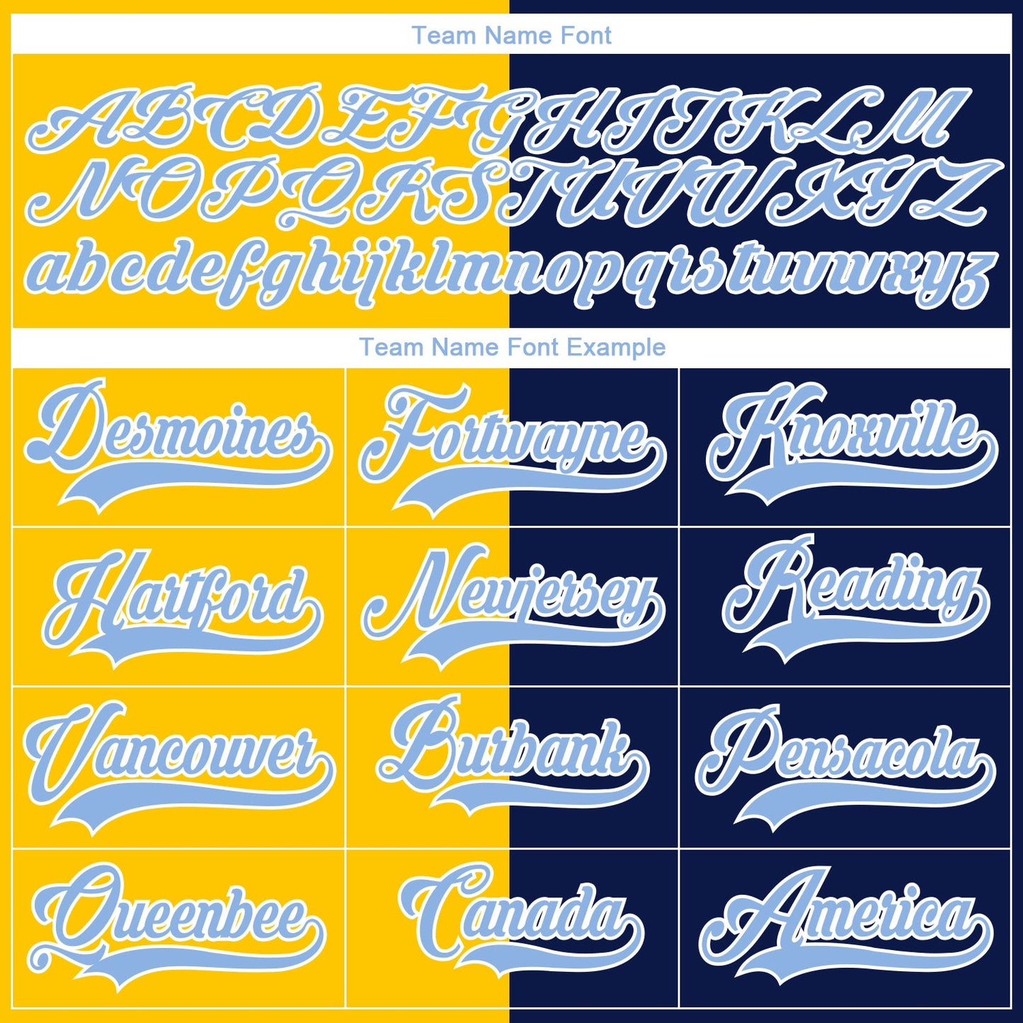 Custom Navy Light Blue Yellow-White Split Fashion Hockey Lace Neck Jersey view 6