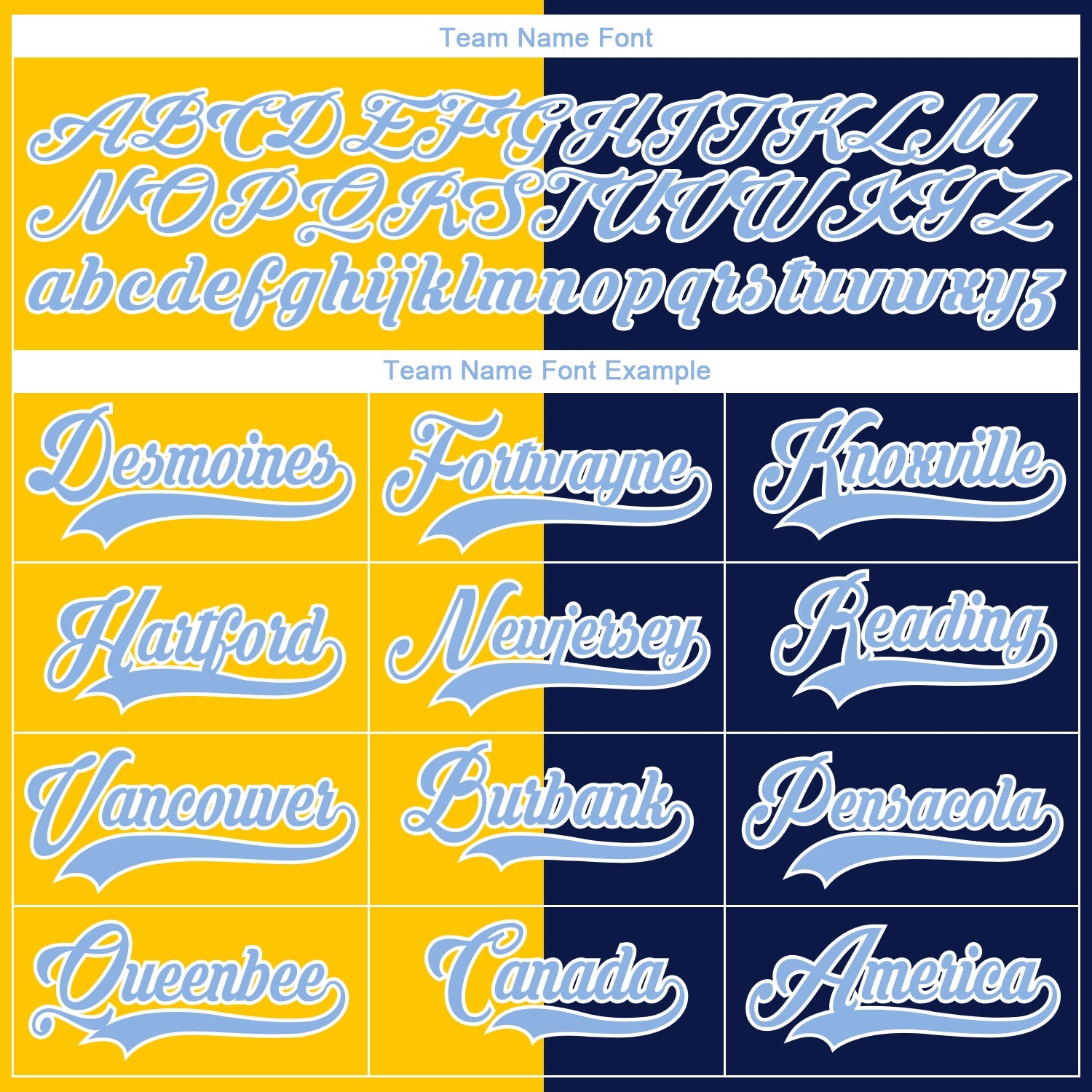 Custom Navy Light Blue Yellow-White Split Fashion Hockey Lace Neck Jersey view 6