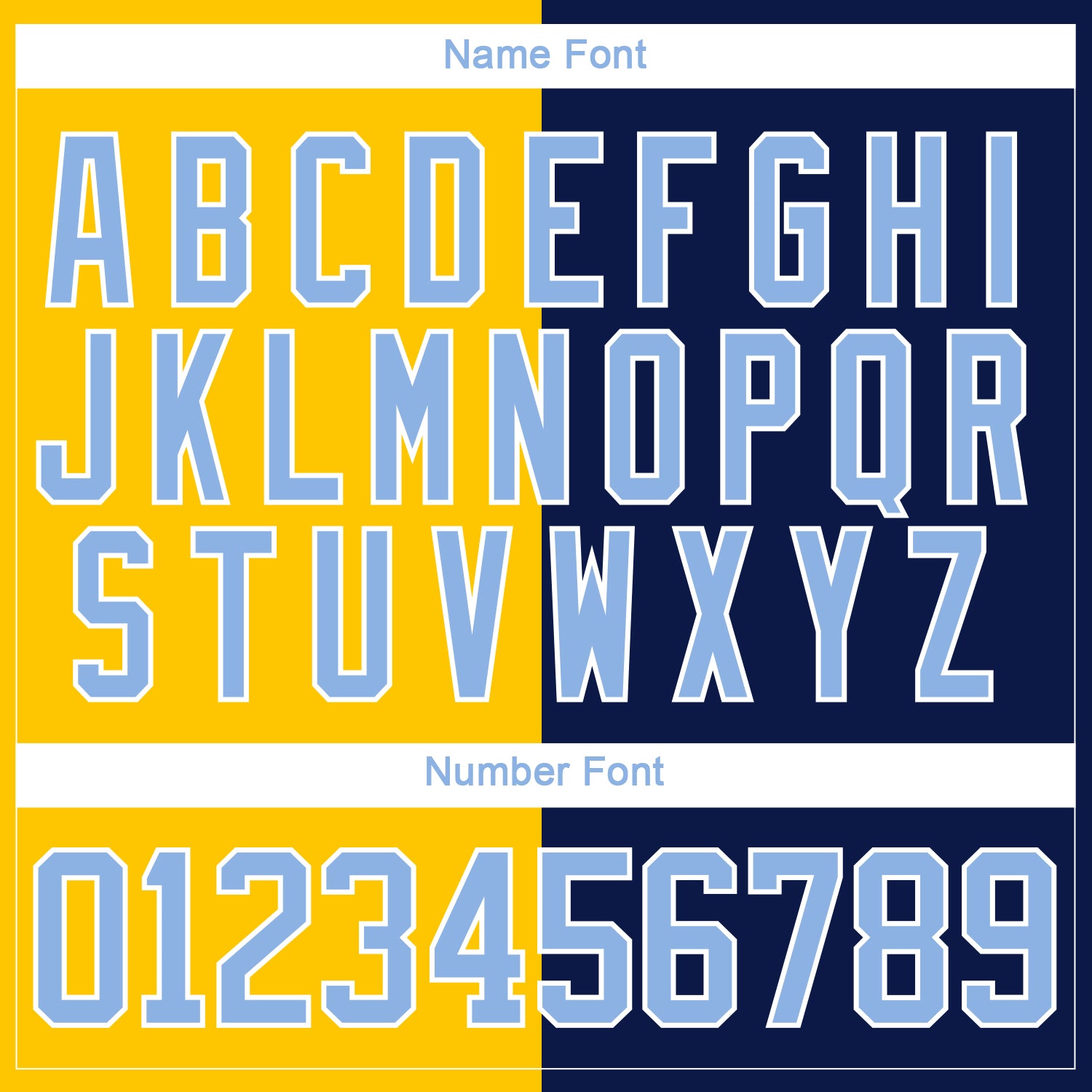 Custom Navy Light Blue Yellow-White Split Fashion Hockey Lace Neck Jersey view 7