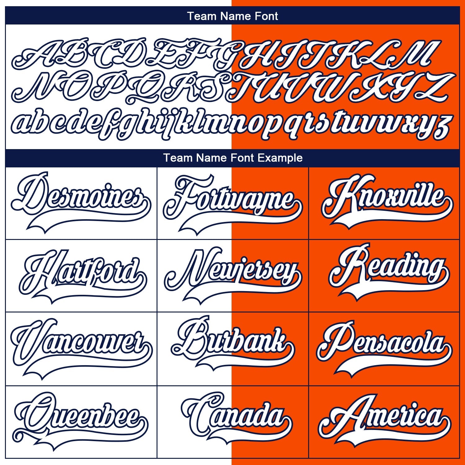 Custom Orange White-Navy Split Fashion Hockey Lace Neck Jersey view 6