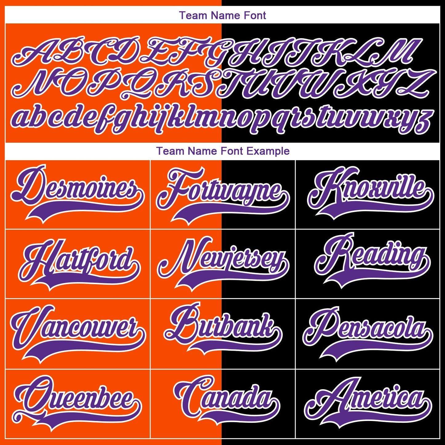 Custom Black Purple Orange-White Split Fashion Hockey Lace Neck Jersey view 6