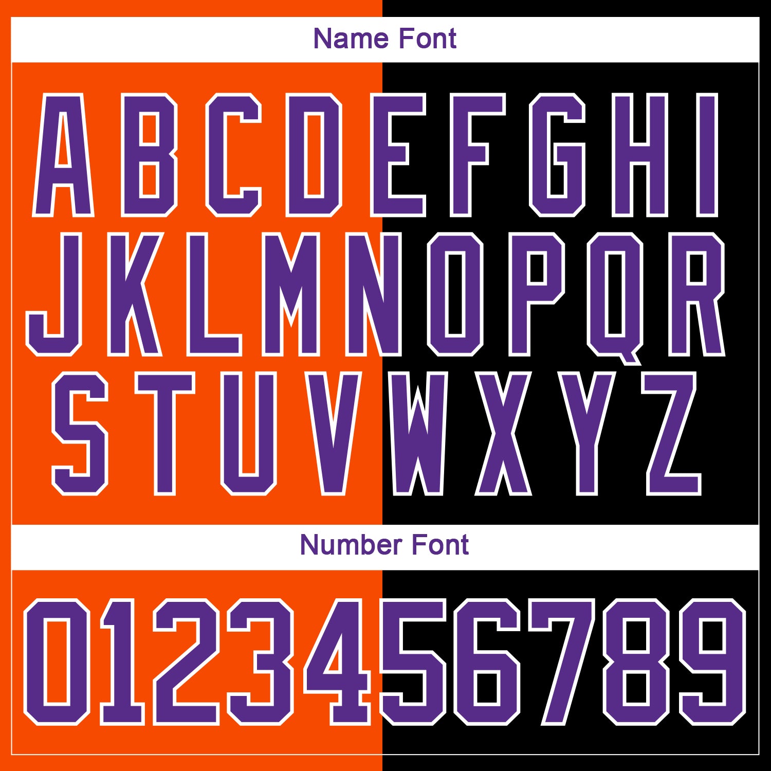 Custom Black Purple Orange-White Split Fashion Hockey Lace Neck Jersey view 7