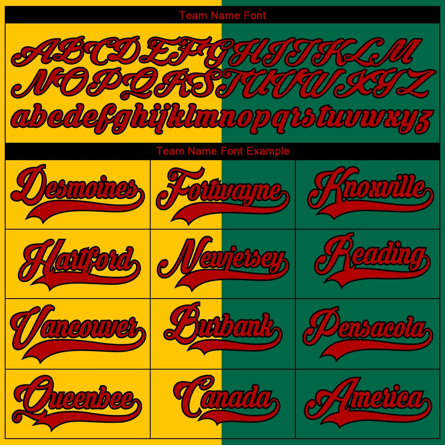 Custom Kelly Green Red Yellow-Black Split Fashion Hockey Lace Neck Jersey view 6