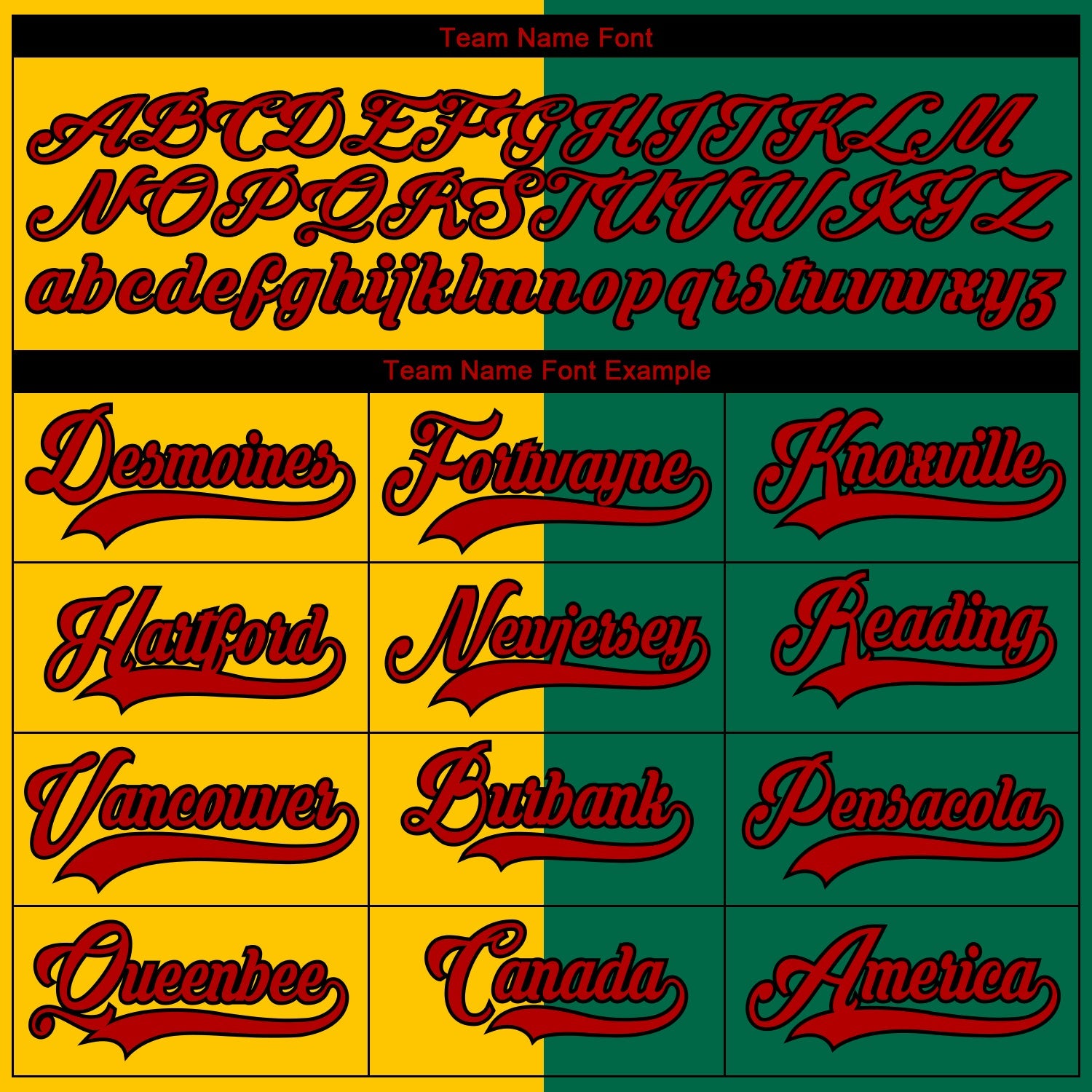 Custom Kelly Green Red Yellow-Black Split Fashion Hockey Lace Neck Jersey view 6