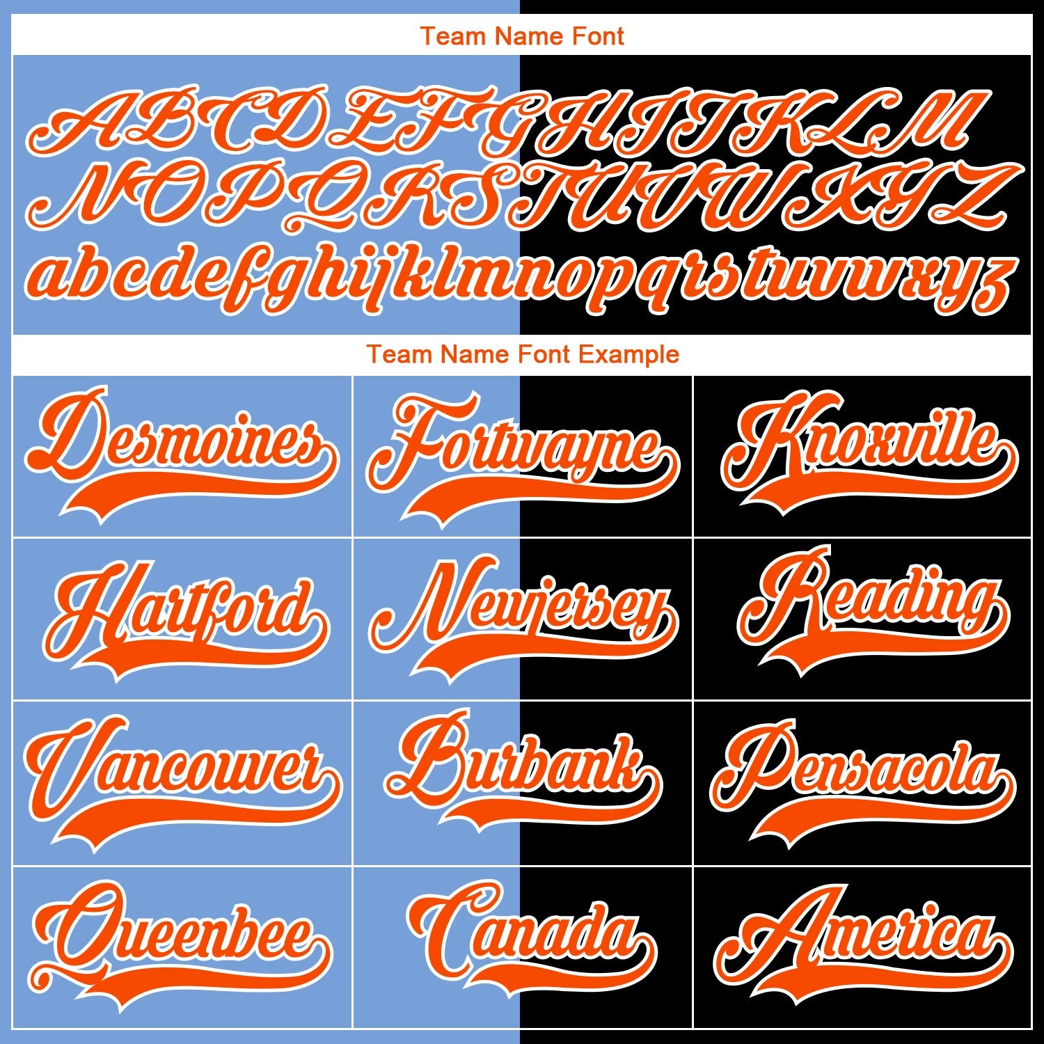 Custom Black Orange Powder Blue-White Split Fashion Hockey Lace Neck Jersey view 6