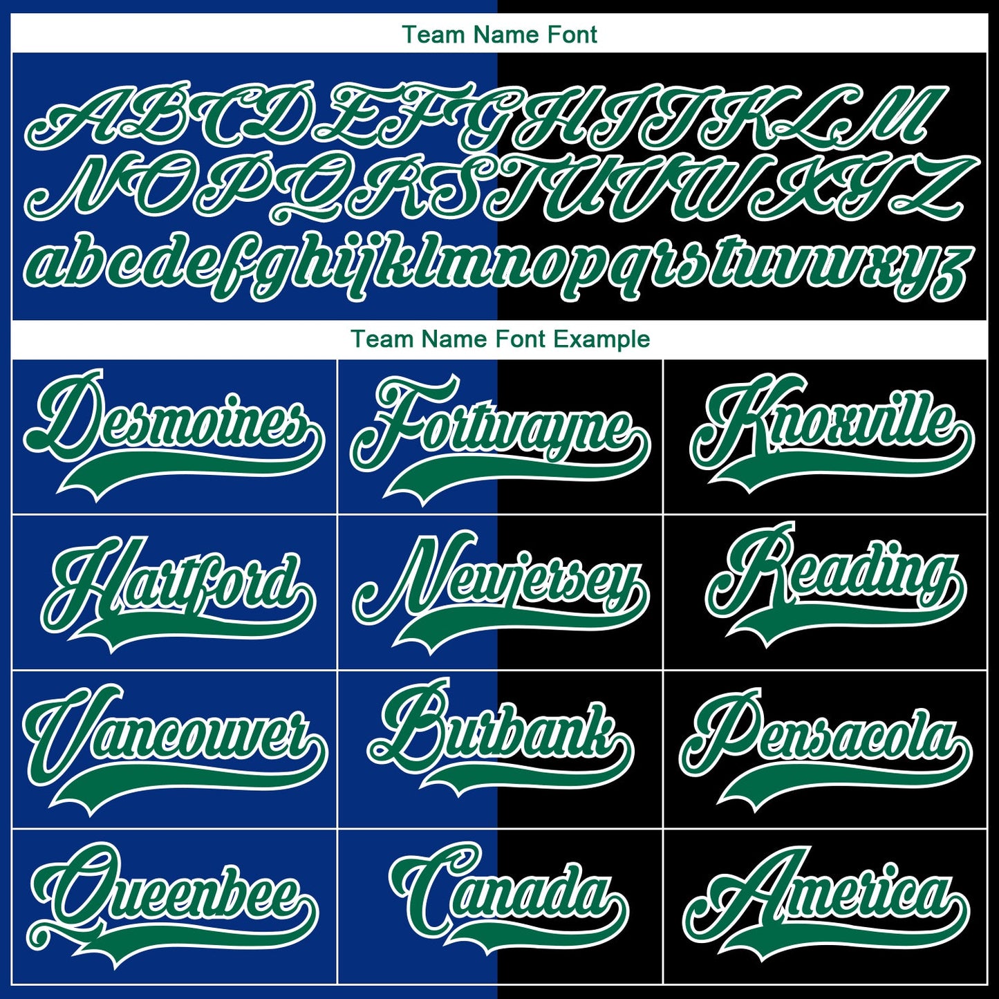 Custom Black Kelly Green Royal-White Split Fashion Hockey Lace Neck Jersey view 6