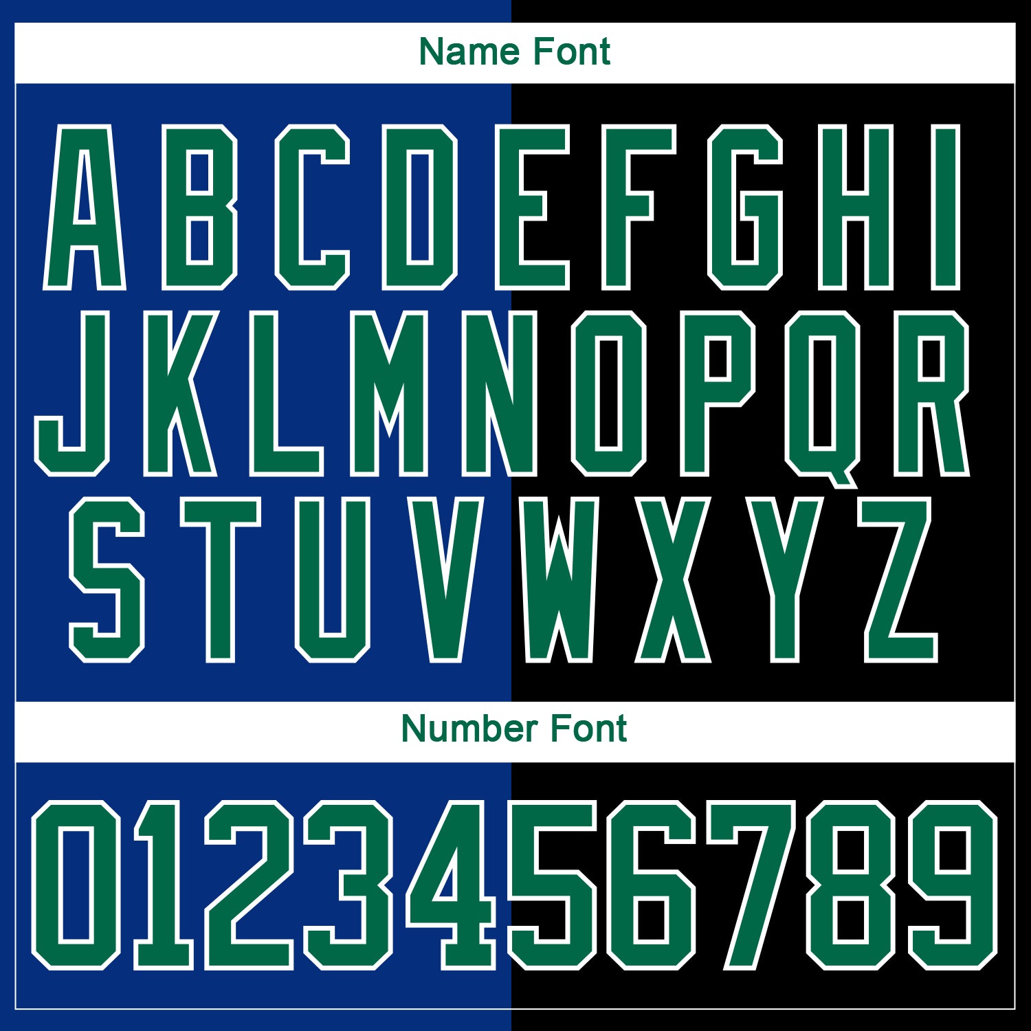 Custom Black Kelly Green Royal-White Split Fashion Hockey Lace Neck Jersey view 7