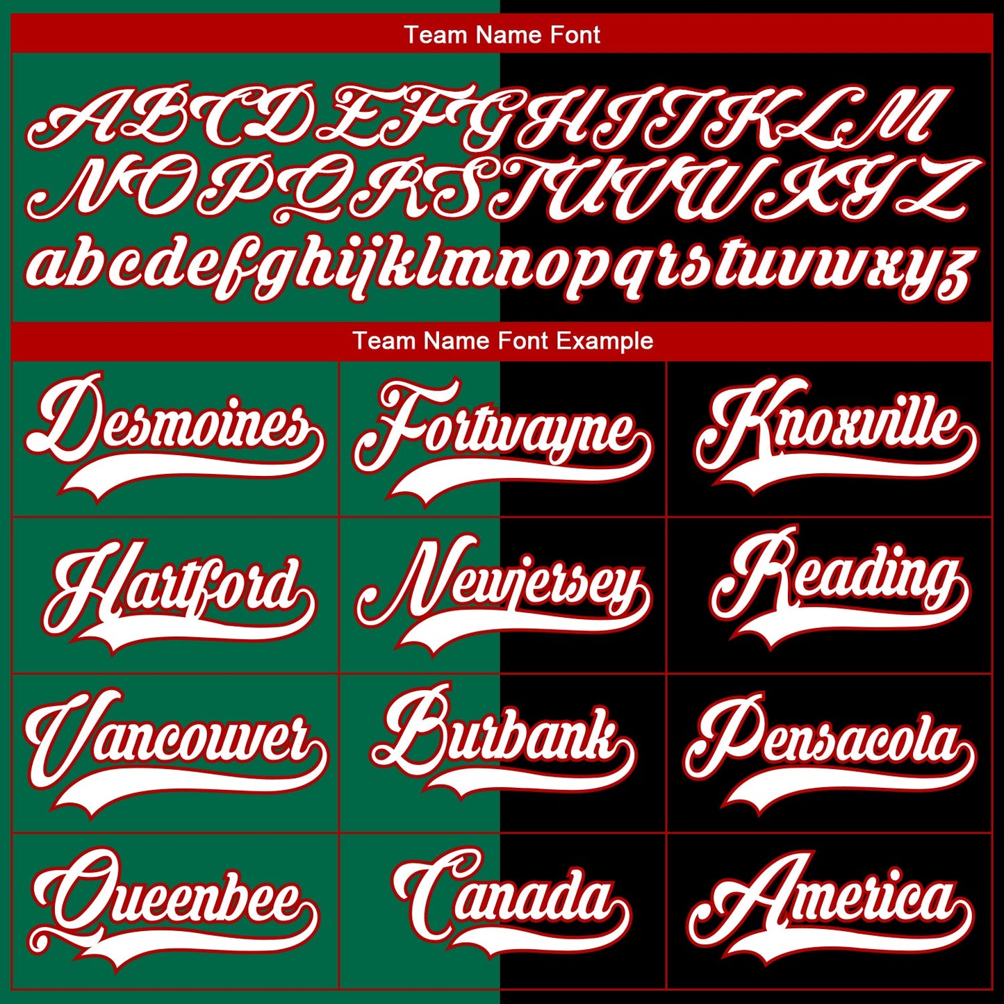 Custom Black Red Kelly Green-White Split Fashion Hockey Lace Neck Jersey view 6