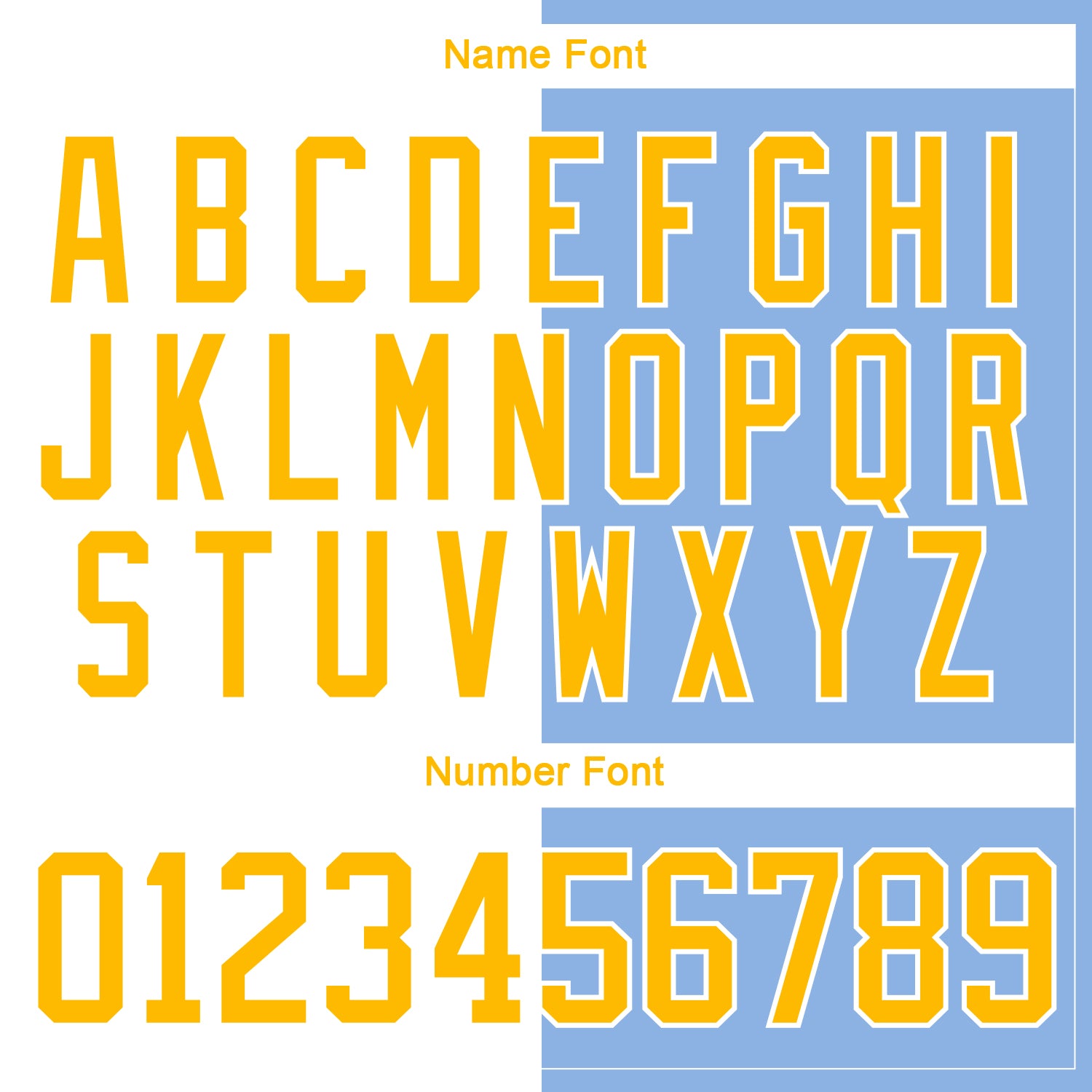 Custom Light Blue Gold-White Split Fashion Hockey Lace Neck Jersey view 7