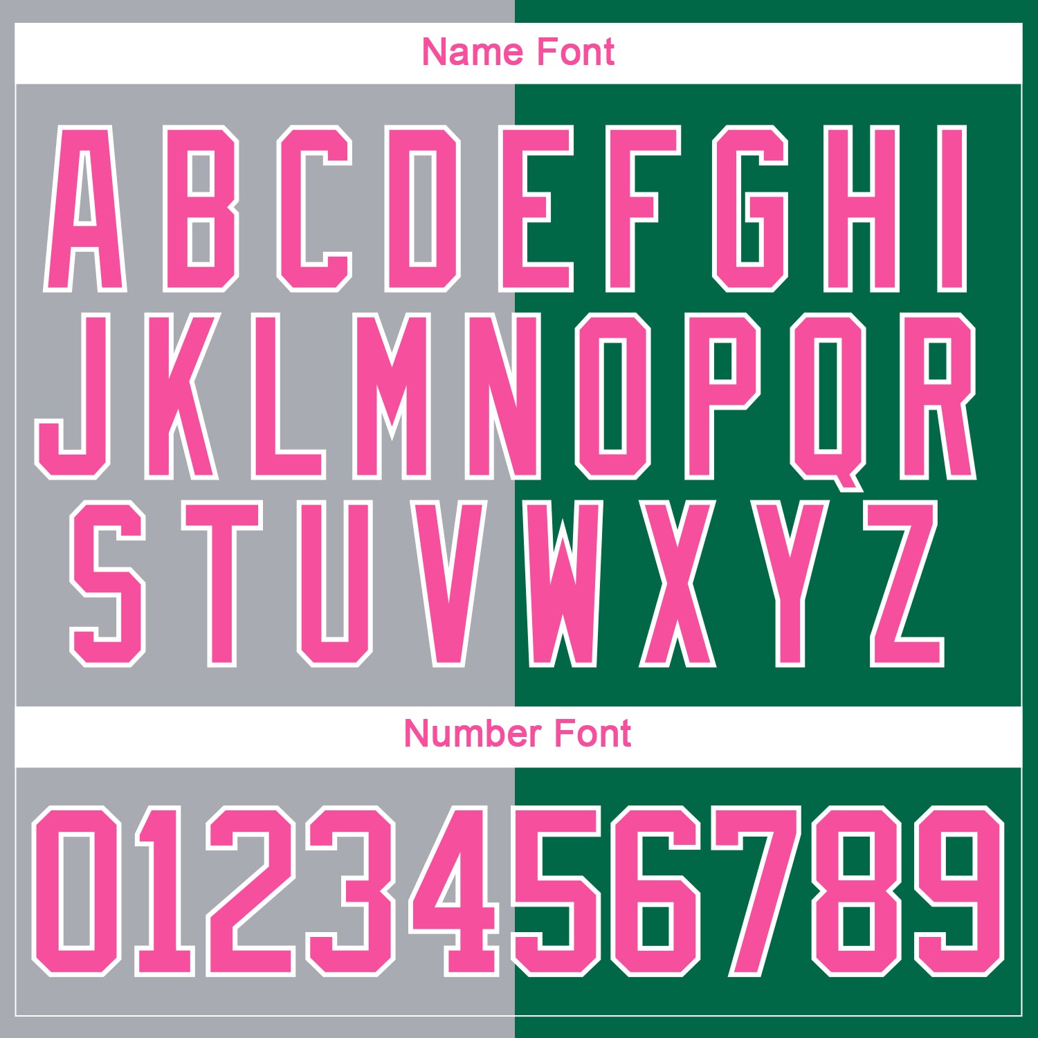 Custom Kelly Green Pink Gray-White Split Fashion Hockey Lace Neck Jersey view 7