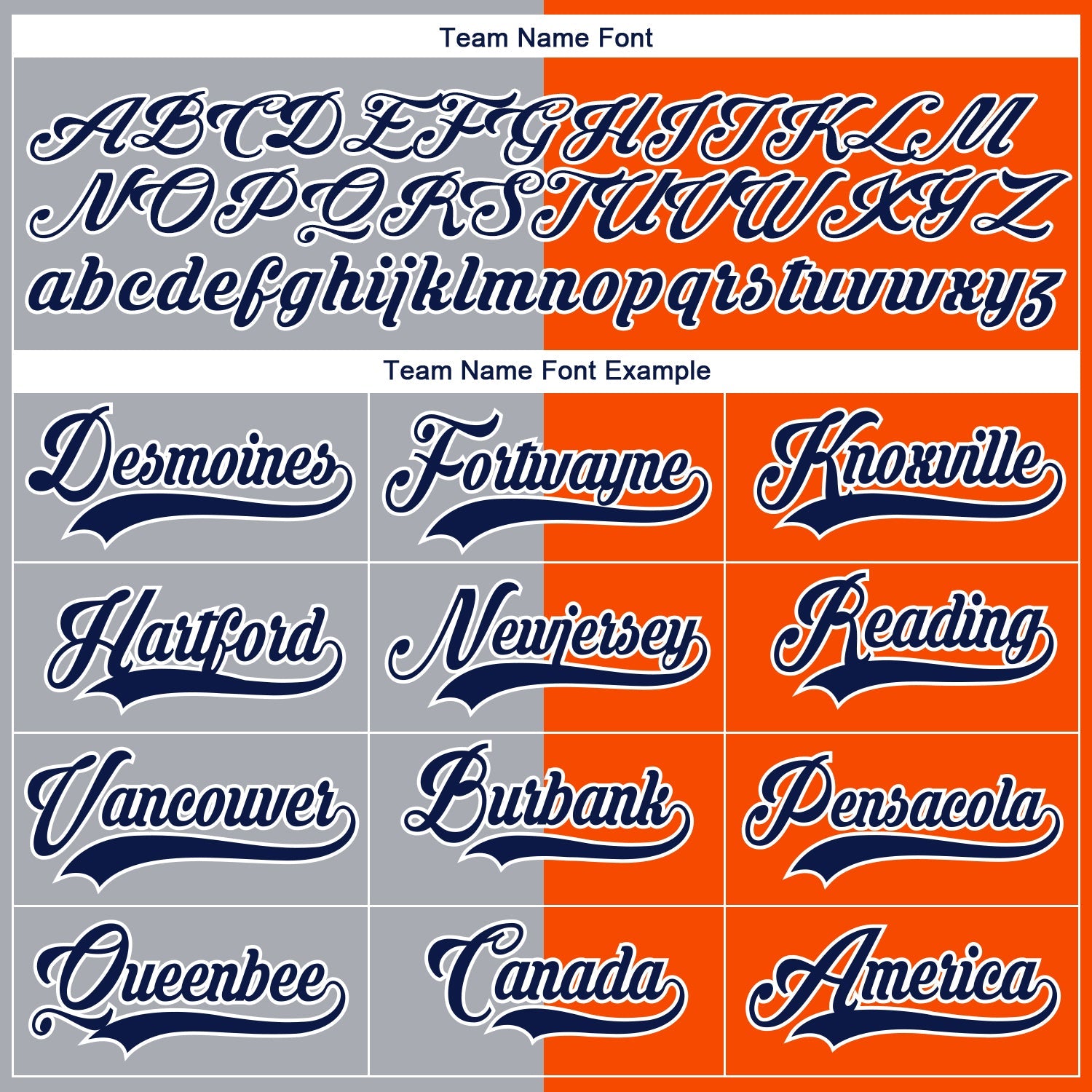 Custom Orange Navy Gray-White Split Fashion Hockey Lace Neck Jersey view 6