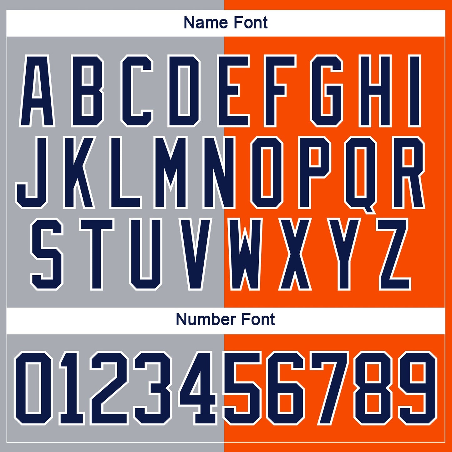 Custom Orange Navy Gray-White Split Fashion Hockey Lace Neck Jersey view 7