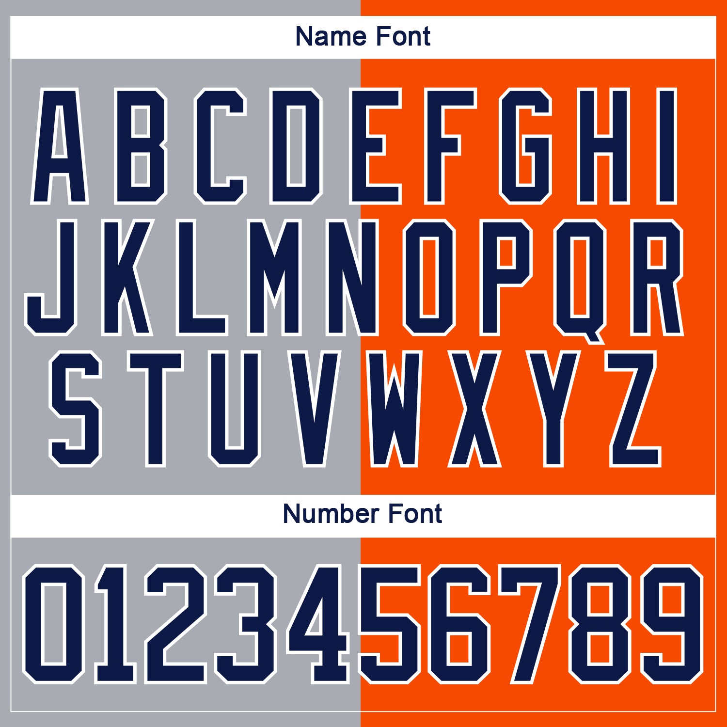 Custom Orange Navy Gray-White Split Fashion Hockey Lace Neck Jersey view 7