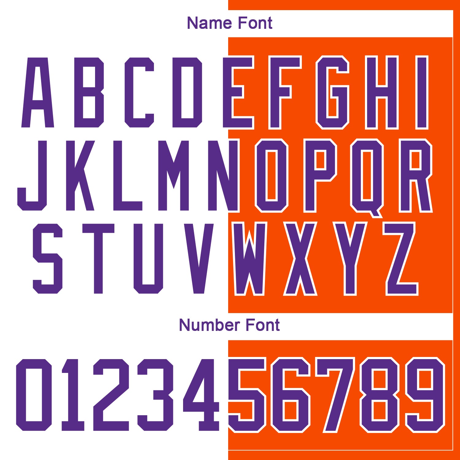 Custom Orange Purple-White Split Fashion Hockey Lace Neck Jersey view 7