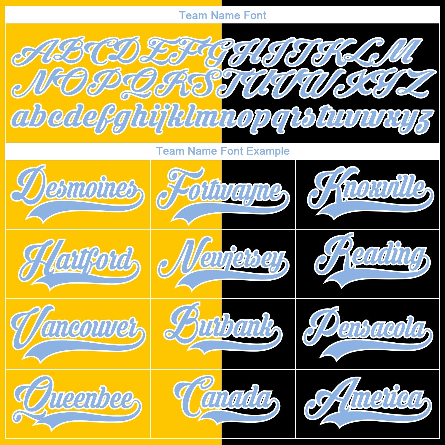 Custom Black Light Blue Yellow-White Split Fashion Hockey Lace Neck Jersey view 6