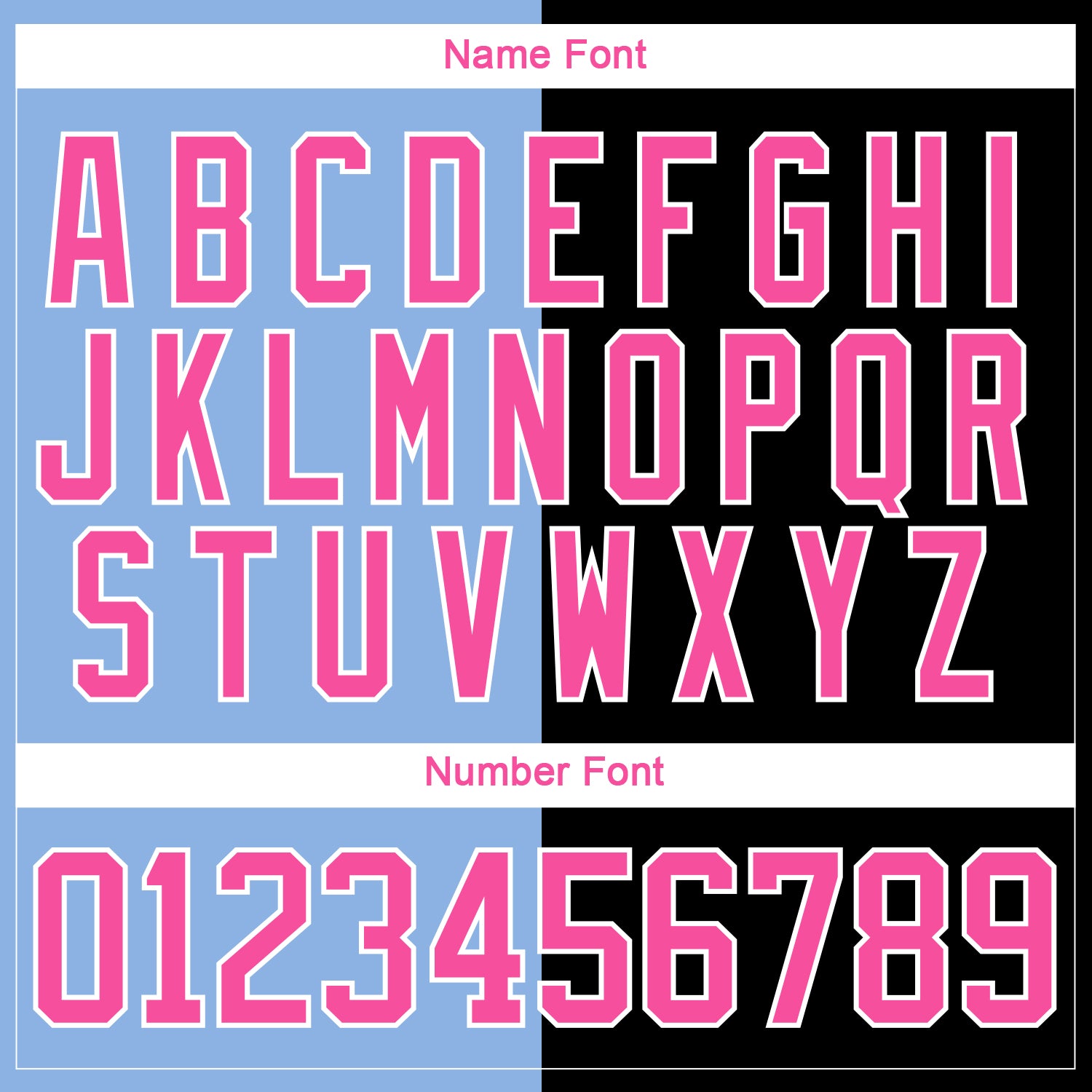 Custom Black Pink Light Blue-White Split Fashion Hockey Lace Neck Jersey view 7