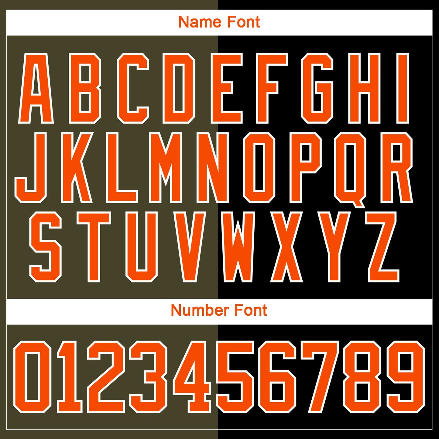 Custom Black Orange Olive-White Split Fashion Hockey Lace Neck Jersey view 7
