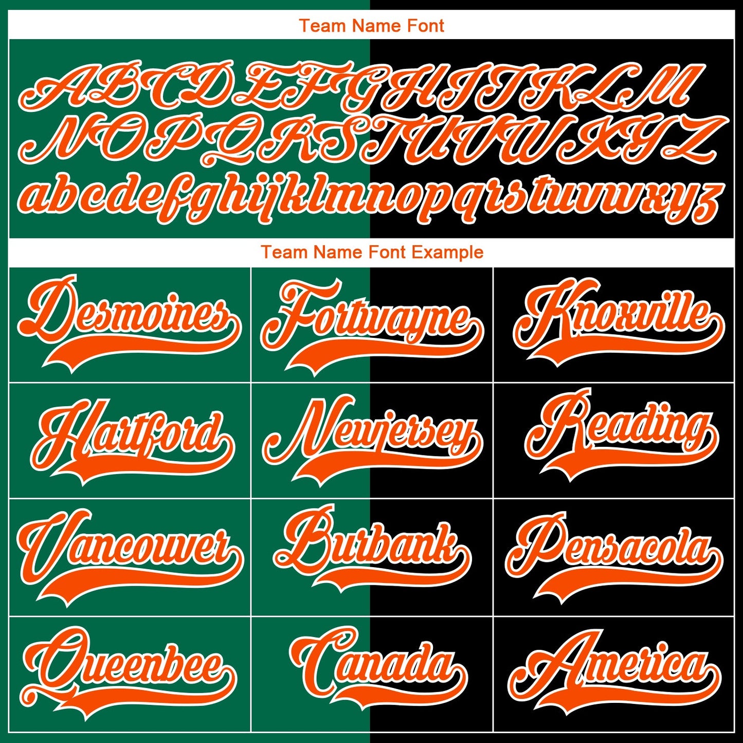 Custom Black Orange Kelly Green-White Split Fashion Hockey Lace Neck Jersey view 6