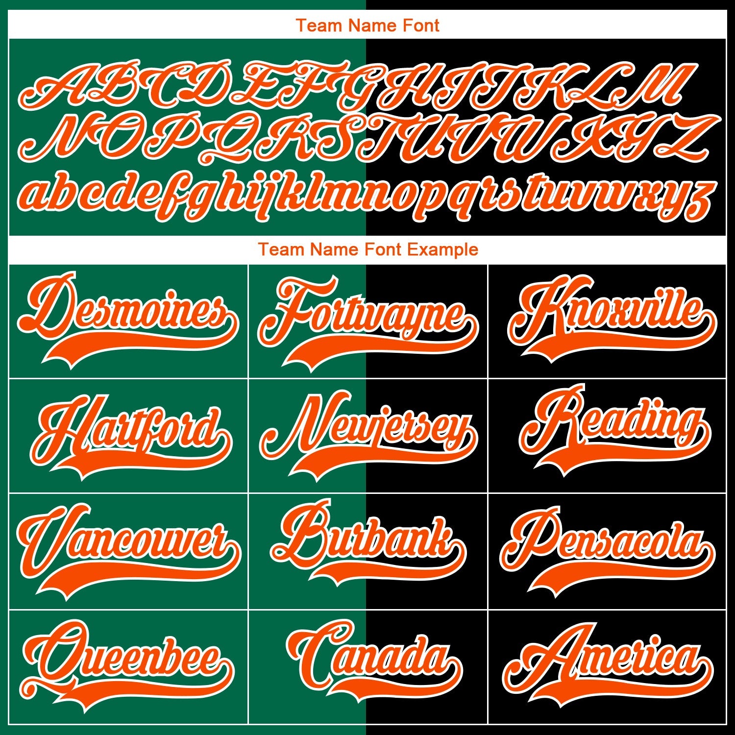 Custom Black Orange Kelly Green-White Split Fashion Hockey Lace Neck Jersey view 6