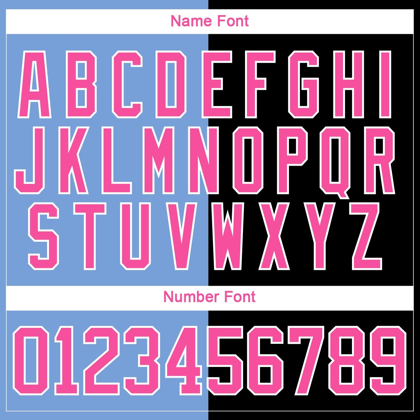 Custom Black Pink Powder Blue-White Split Fashion Hockey Lace Neck Jersey view 7