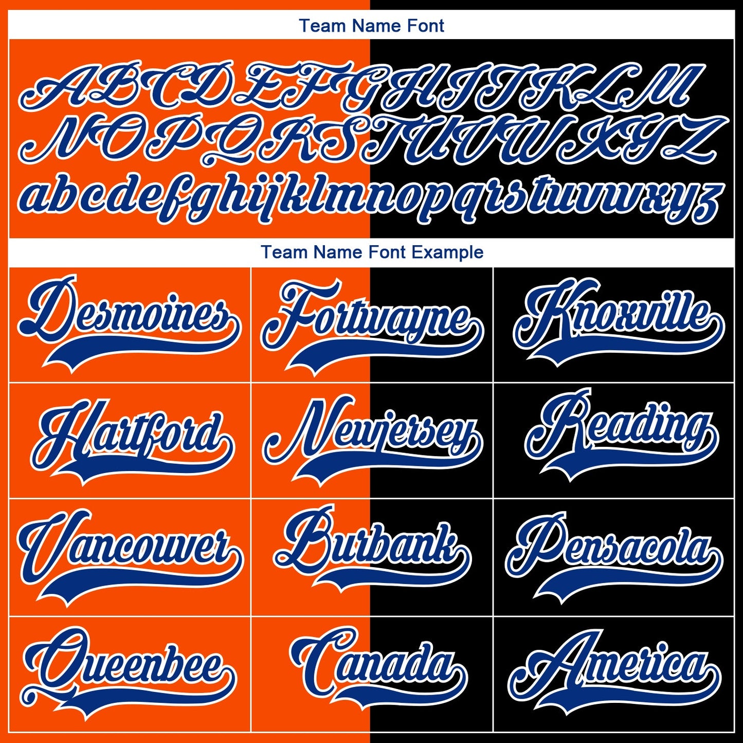 Custom Black Royal Orange-White Split Fashion Hockey Lace Neck Jersey view 6