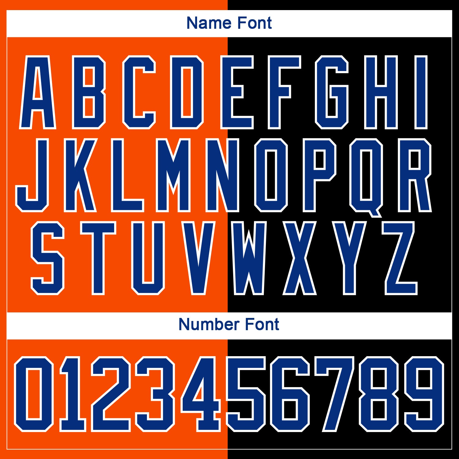 Custom Black Royal Orange-White Split Fashion Hockey Lace Neck Jersey view 7