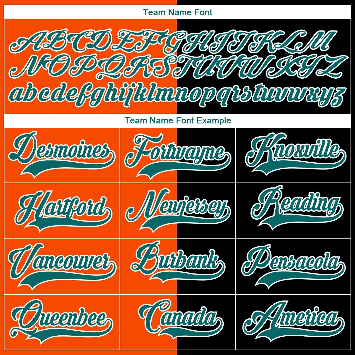 Custom Black Teal Orange-White Split Fashion Hockey Lace Neck Jersey view 6