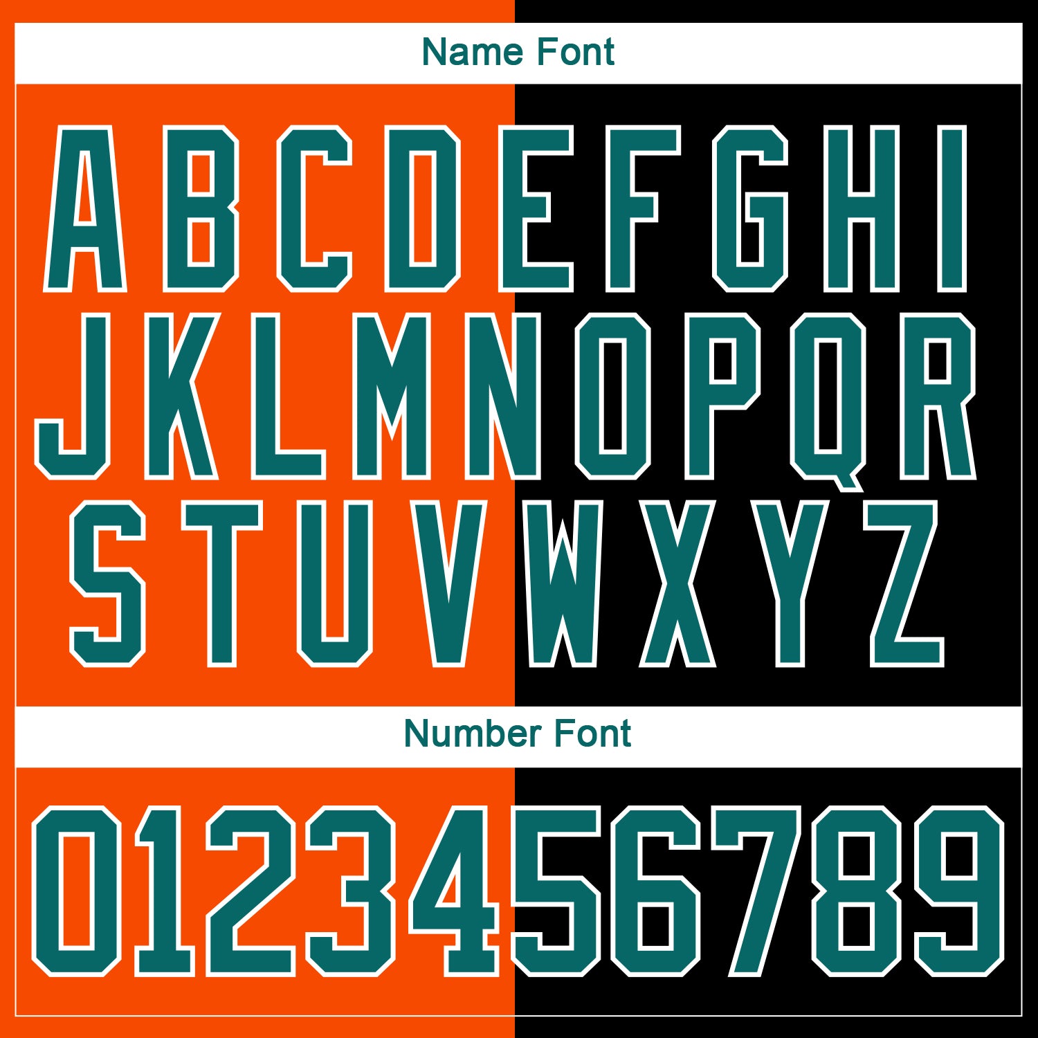 Custom Black Teal Orange-White Split Fashion Hockey Lace Neck Jersey view 7