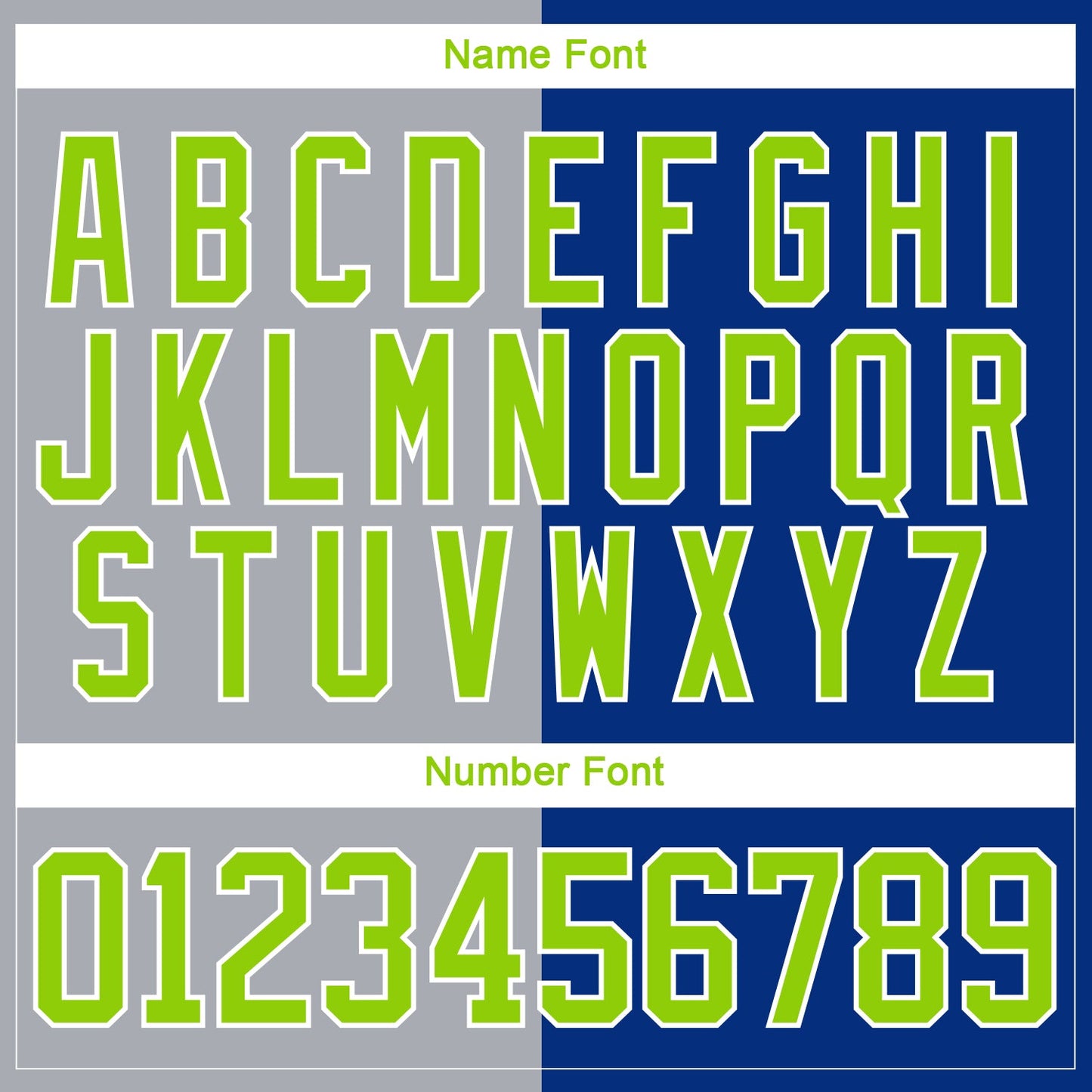 Custom Royal Neon Green Gray-White Split Fashion Hockey Lace Neck Jersey view 7