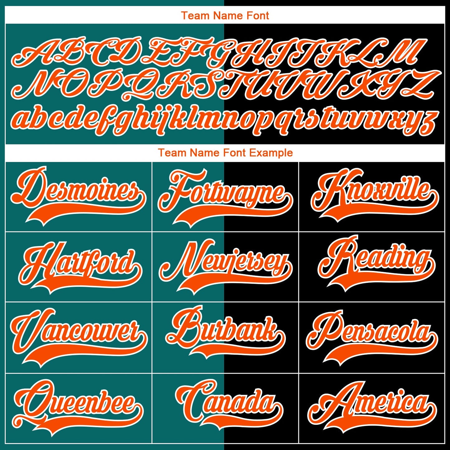 Custom Black Orange Teal-White Split Fashion Hockey Lace Neck Jersey view 6