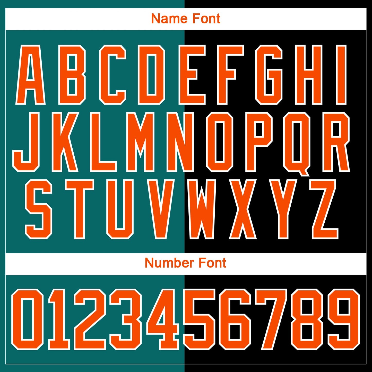 Custom Black Orange Teal-White Split Fashion Hockey Lace Neck Jersey view 7
