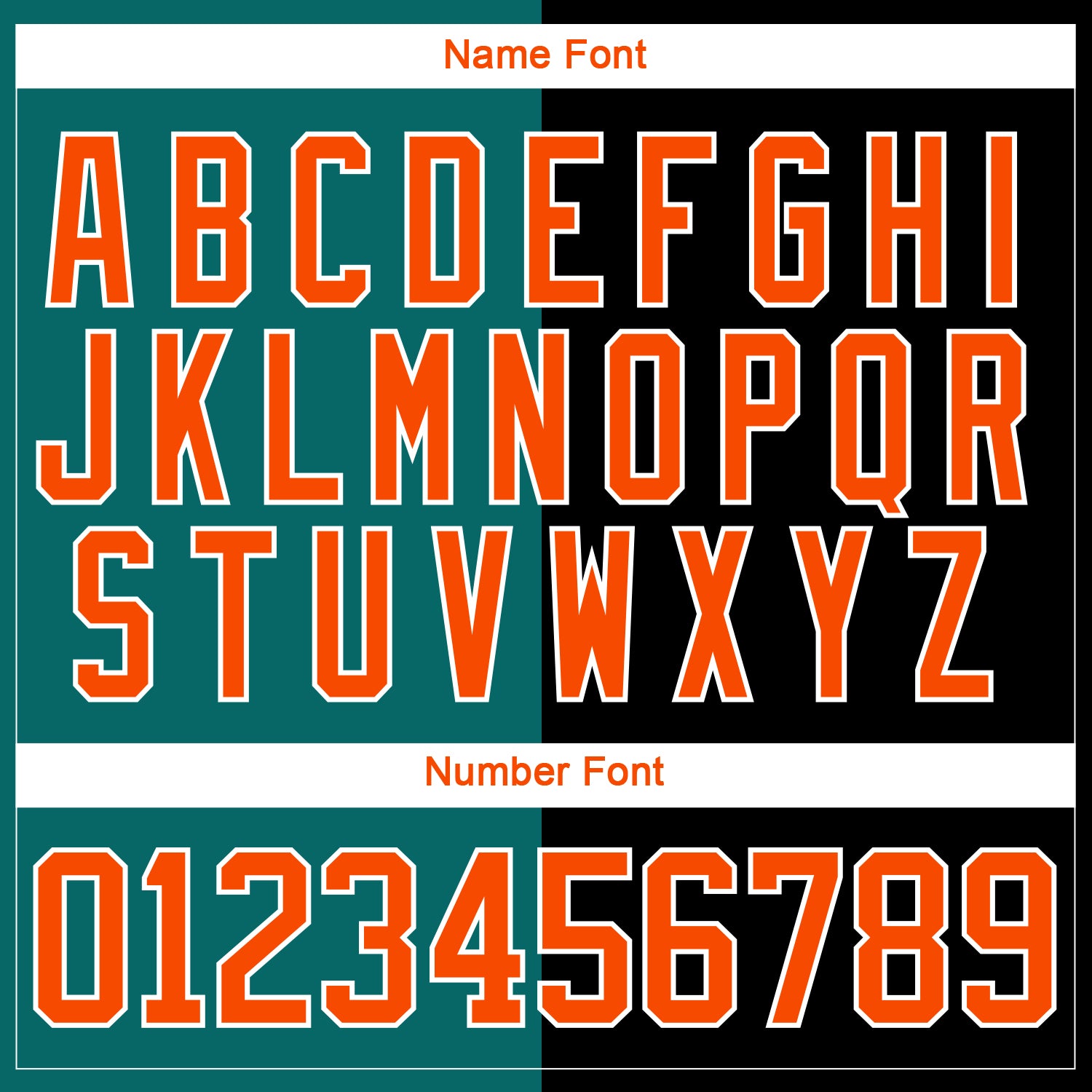 Custom Black Orange Teal-White Split Fashion Hockey Lace Neck Jersey view 7
