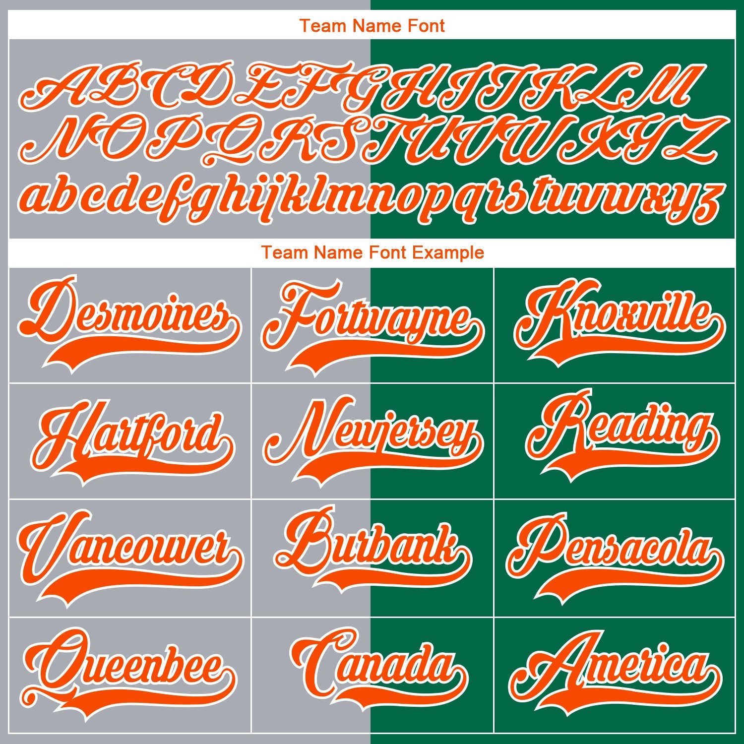 Custom Kelly Green Orange Gray-White Split Fashion Hockey Lace Neck Jersey view 6