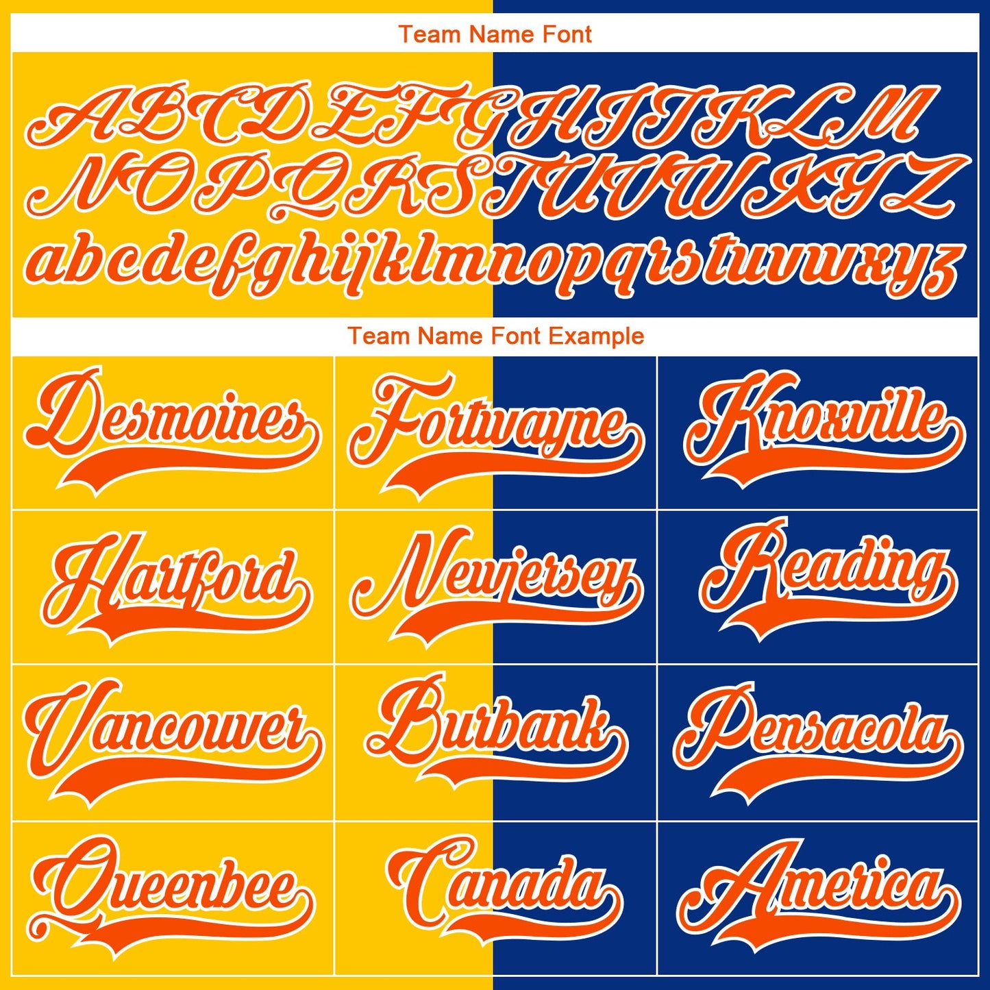 Custom Royal Orange Yellow-White Split Fashion Hockey Lace Neck Jersey view 6