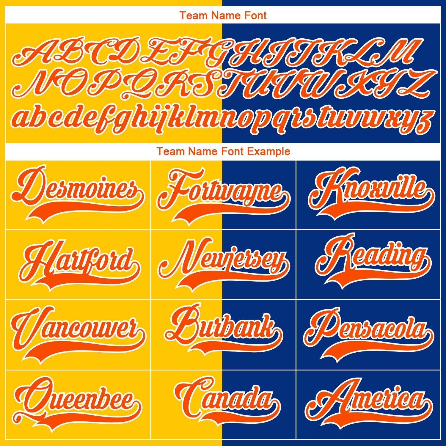 Custom Royal Orange Yellow-White Split Fashion Hockey Lace Neck Jersey view 6