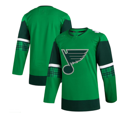 St.Louis Blues 2023 St. Patrick's Day Primegreen Authentic Jersey - Kelly Green Stitched American Hockey Jerseys - Main View
