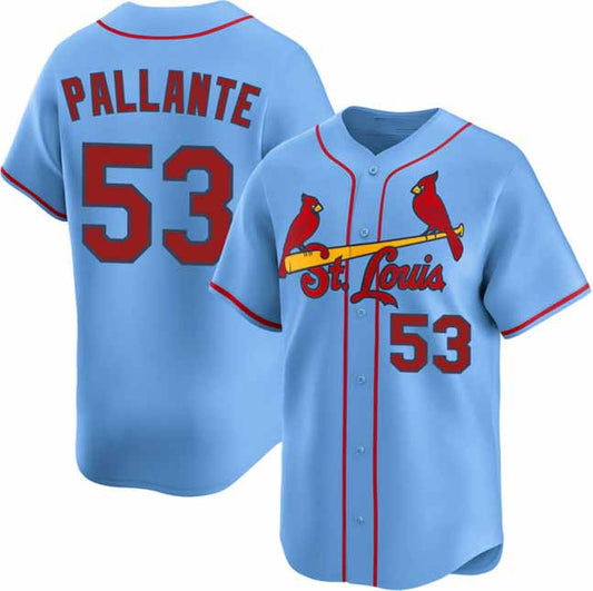 St. Louis Cardinals #53 Andre Pallante Royal Home Limited Stitched Baseball Jersey - Main View