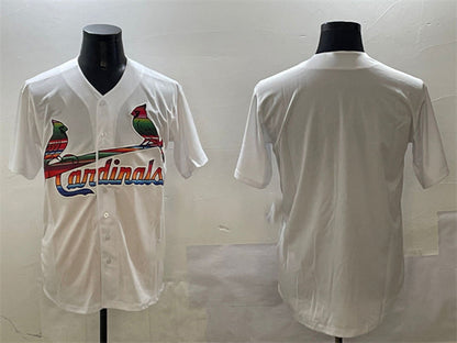 St. Louis Cardinals Blank White Cool Base Stitched Baseball Jersey - Main View