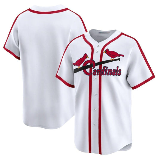 St. Louis Cardinals Cooperstown Collection Limited Jersey - White Stitched Baseball Jersey - Main View