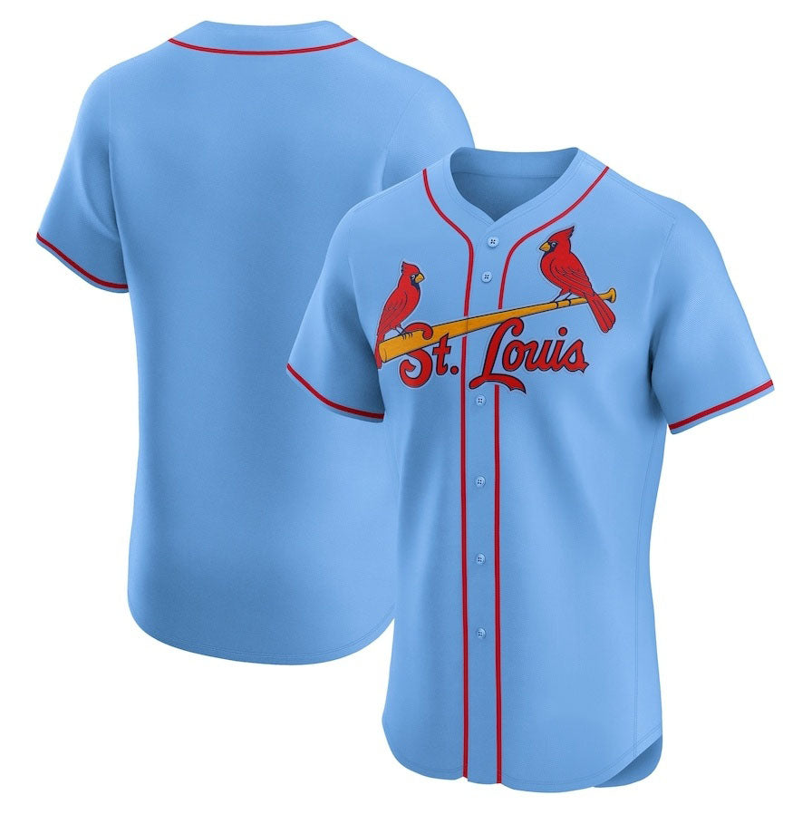 St. Louis Cardinals Home Elite Jersey - Royal Stitched Baseball Jersey - Main View