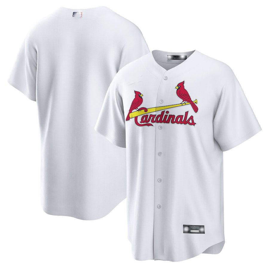 St. Louis Cardinals White Home Blank Replica Jersey Baseball Jerseys - Main View